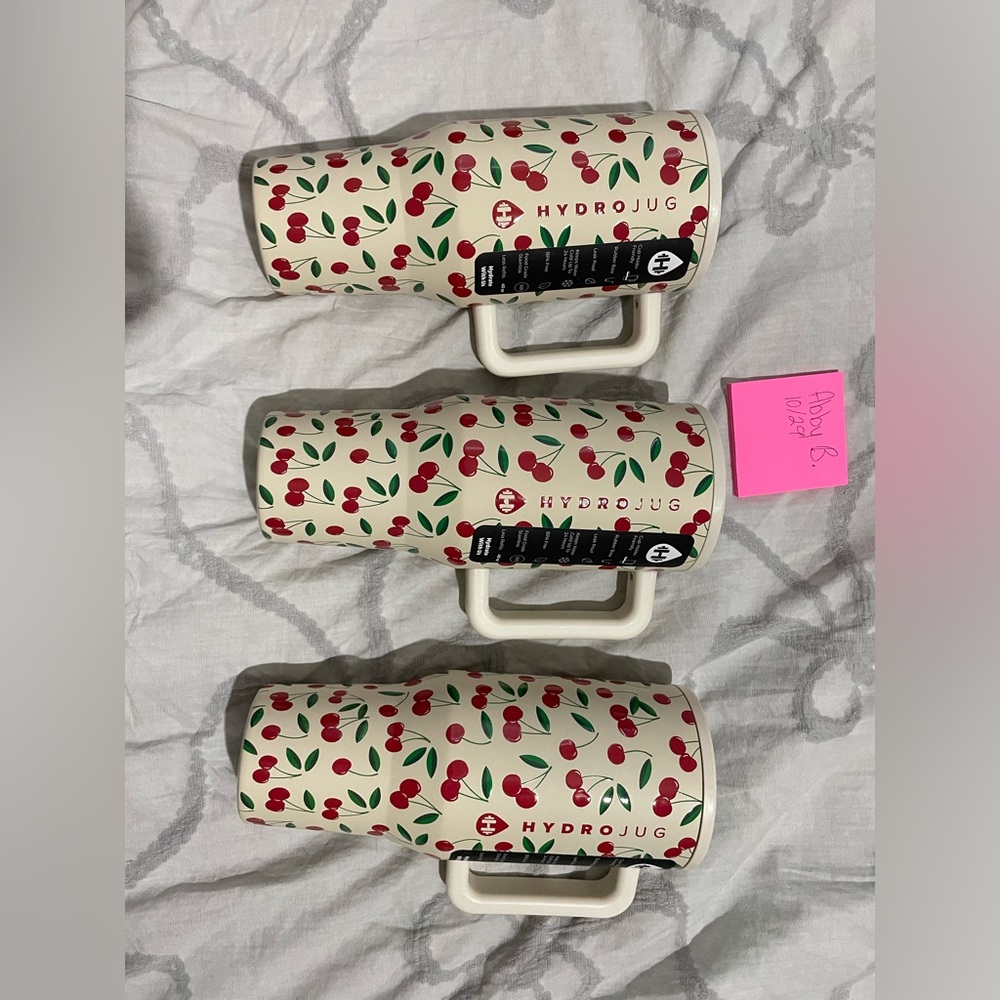 COPY - COPY - HydroJug White and Red Fruit Pattern Ceramic Dishes